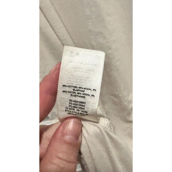 Aritzia The Group Babaton Off White Mid Maxi Midas Dress Side Slits Size Large - Picture 6 of 6